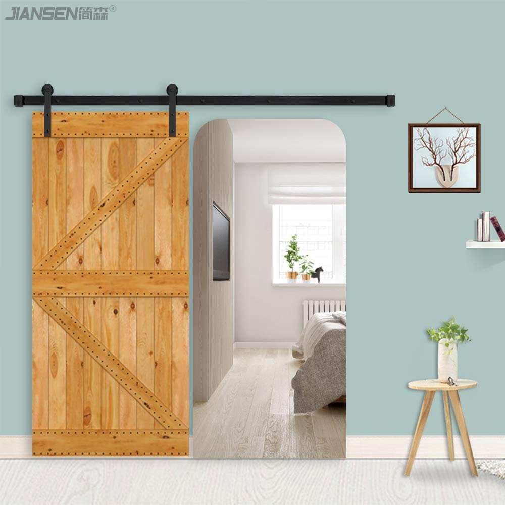 Wholesale 6.6ft sliding barn door hardware kits -HM-2001