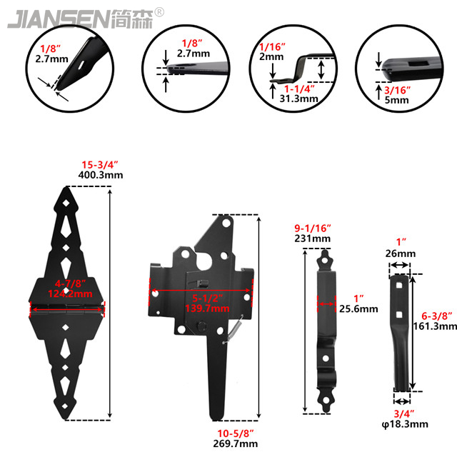 wholesale gate hinges for wooden fences supplier-JL2209